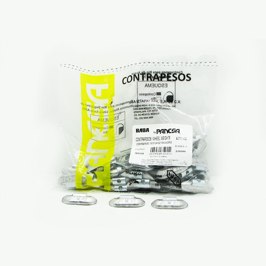 Contrapeso Plomo Rin Acero Panesa 0.750 oz