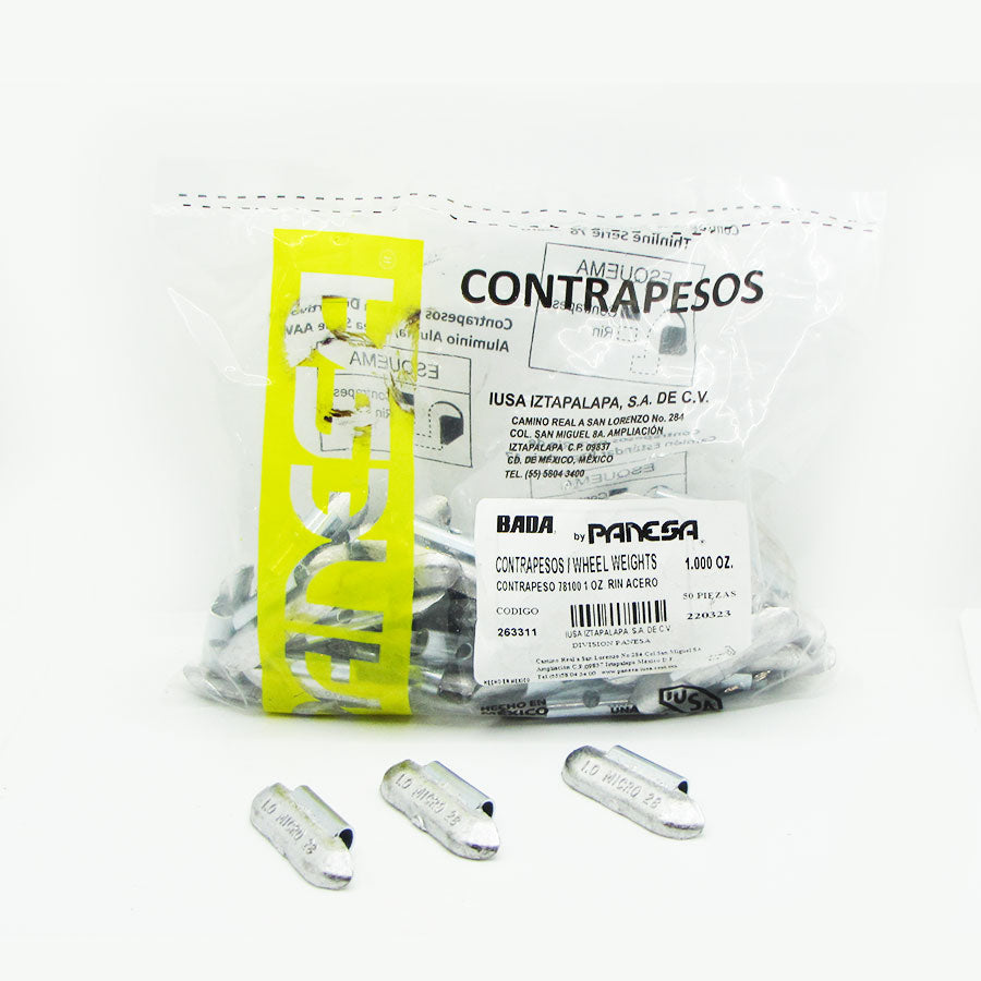 Contrapeso Plomo Rin Acero Panesa 1.000 oz