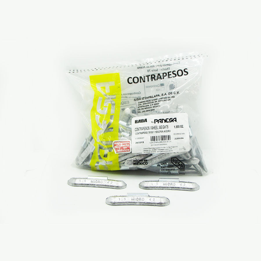 Contrapeso Plomo Rin Acero Panesa 1.500 oz
