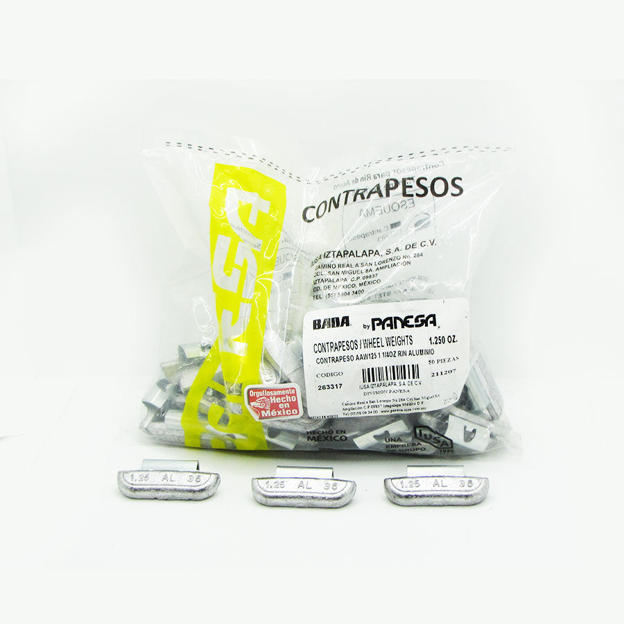 Contrapeso Plomo Rin Aluminio Panesa 1.250 oz