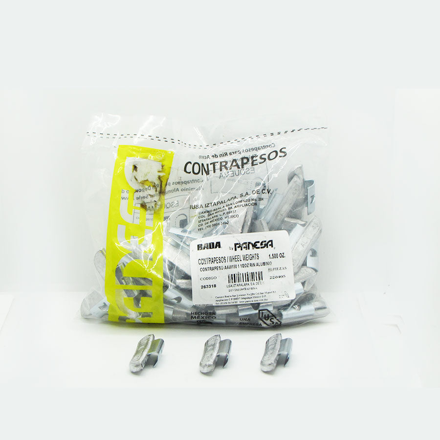 Contrapeso Plomo Rin Aluminio Panesa 1.500 oz